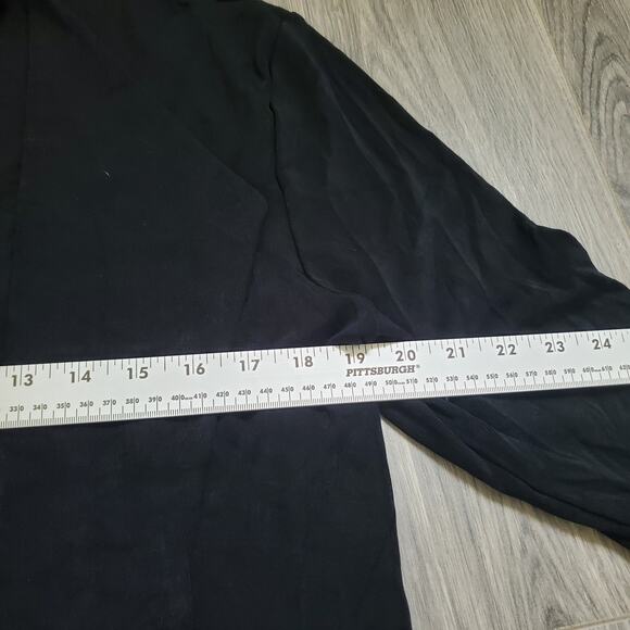 Chicos Travelers Jacket Skirt Set Womens L /2 Lace Trim Open Front Career Whimsy - Picture 7 of 13